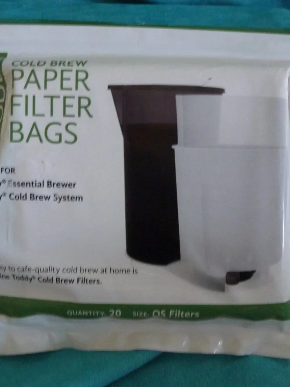 New Toddy® Brand Cold Brew system Coffee Paper Filter Bags 20 Pack 13